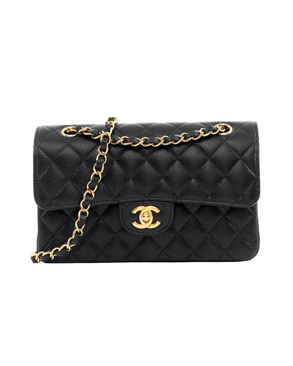 BA253793 CHANEL CLASSIC 9 BLACK CAVIAR GHW AP60169A