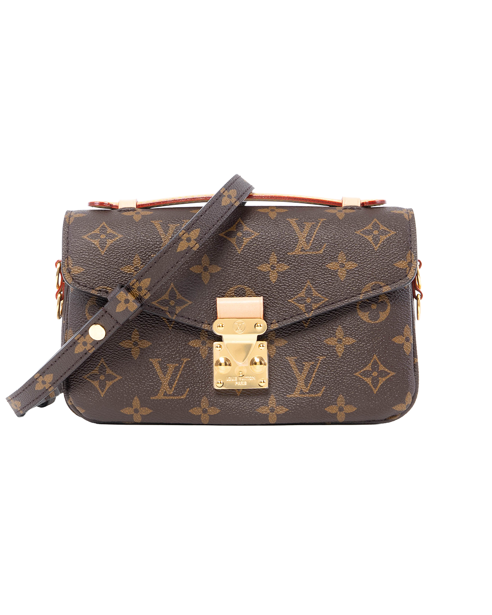 BA253801 LV POCHETTE METIS EAST WEST BROWN MONOGRAM CANVAS GHW MICROCHIP
