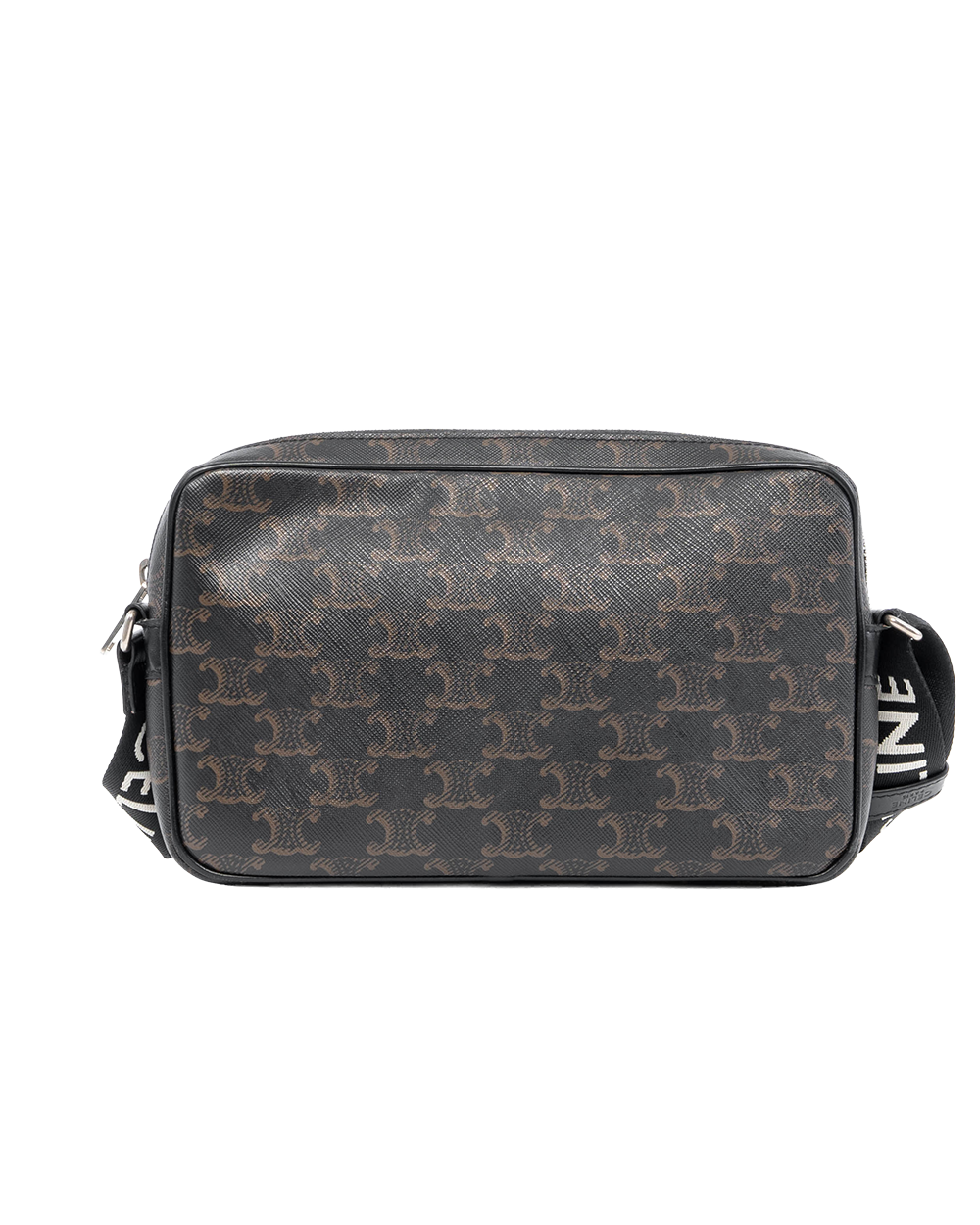 BA253806 CELINE TRIOMPHE MESSENGER BAG BROWN CANVAS GHW F RG 1243