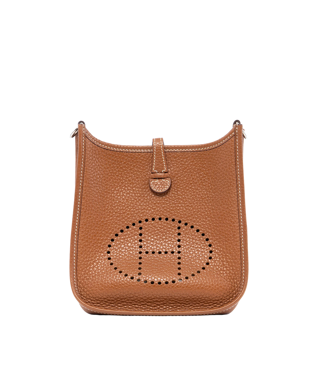 BA253818 HERMES EVELYNE MINI BROWN TOGO SHW C BS 005