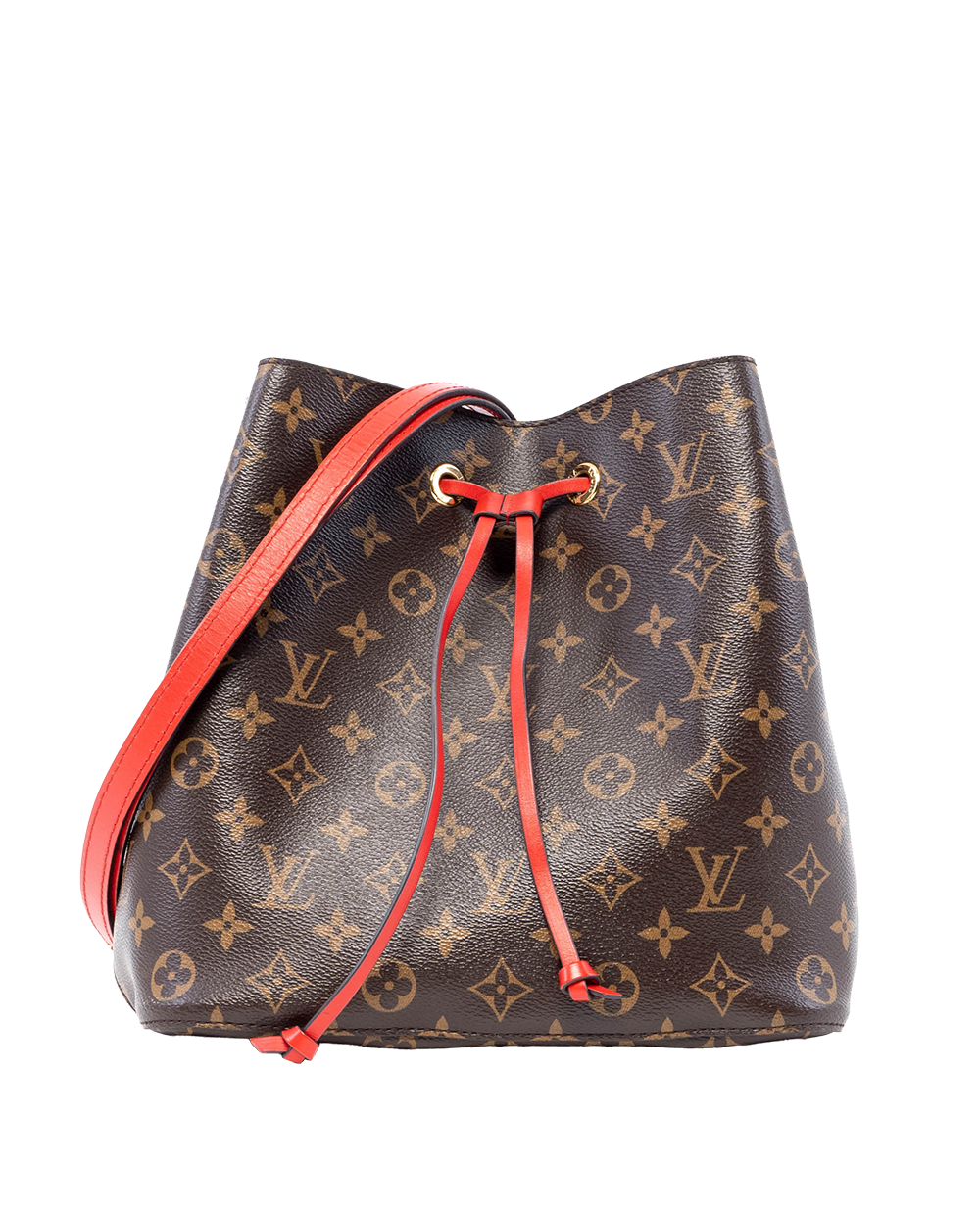 BA253859 LV NEONOE MM BROWN RED MONOGRAM CANVAS GHW◌NZ4109