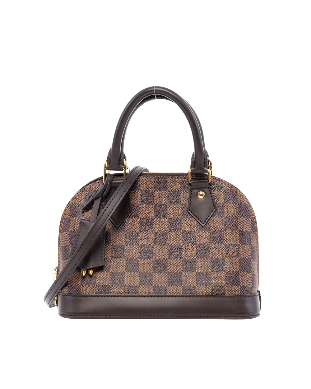 BA253887 LV ALMA BB BROWN DAMIER CANVAS GHW MICROCHIP