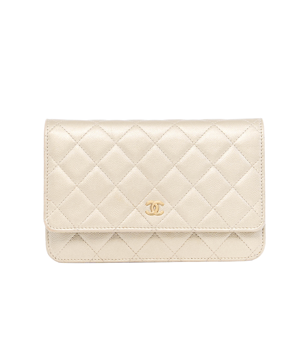 BA253893 CHANEL WOC 7.5 GOLD METALLIC CAVIAR GHW 22760910