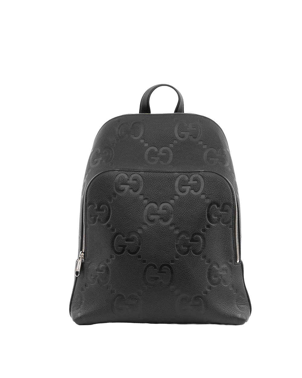 BA253952 GUCCI JUMBO GG BACKPACK MEDIUM BLACK GG EMBOSSED SHW 766932 498879