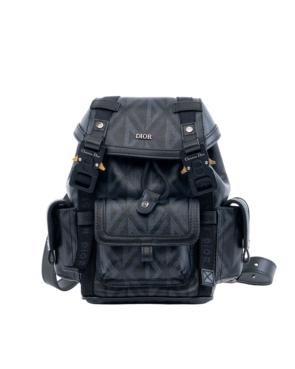 BA253955 DIOR HIT THE ROAD BACKPACK MINI BLACK CANVAS BRHW