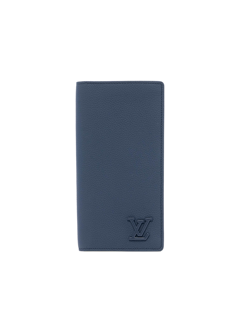 BA253969 LV BRAZZA WALLET LONG BLUE CALF SHW MICROCHIP