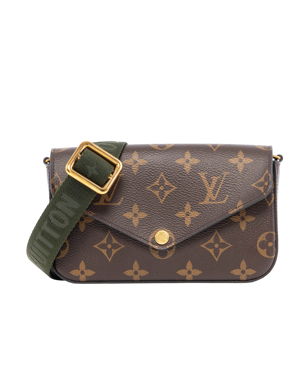 BA253985 LV MULTI POCHETTE FELICIE BROWN MONOGRAM CANVAS GHW MI5200