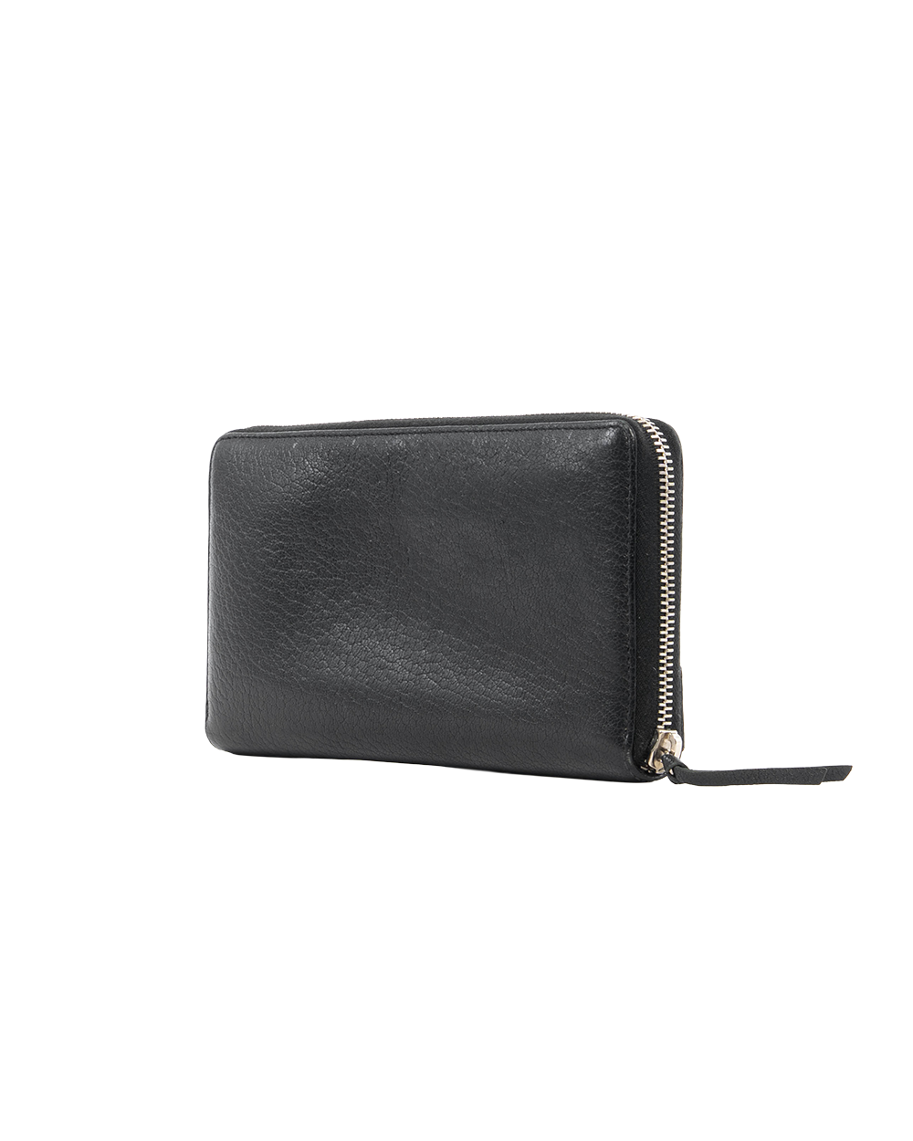 BALENCIAGA AROUND ZIPPY WALLET LONG BLACK CALF SHW 0120