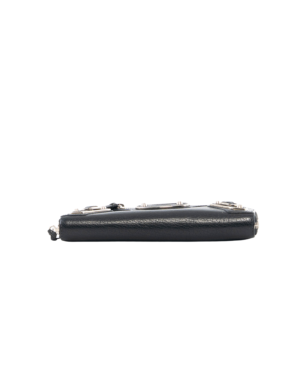 BALENCIAGA AROUND ZIPPY WALLET LONG BLACK CALF SHW 0122