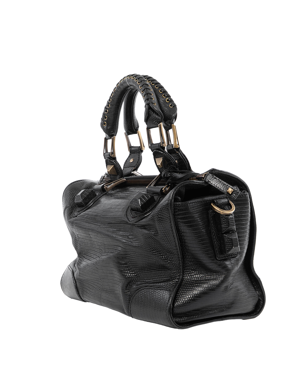 BALENCIAGA CASSETTE PM BLACK LIZARD GHW 0155