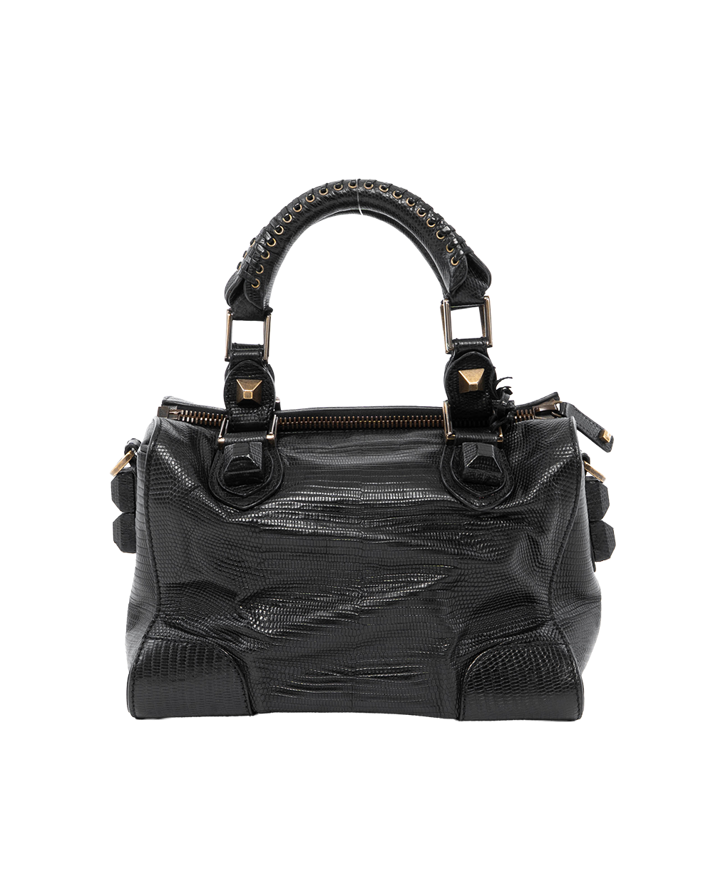 BALENCIAGA CASSETTE PM BLACK LIZARD GHW 0156