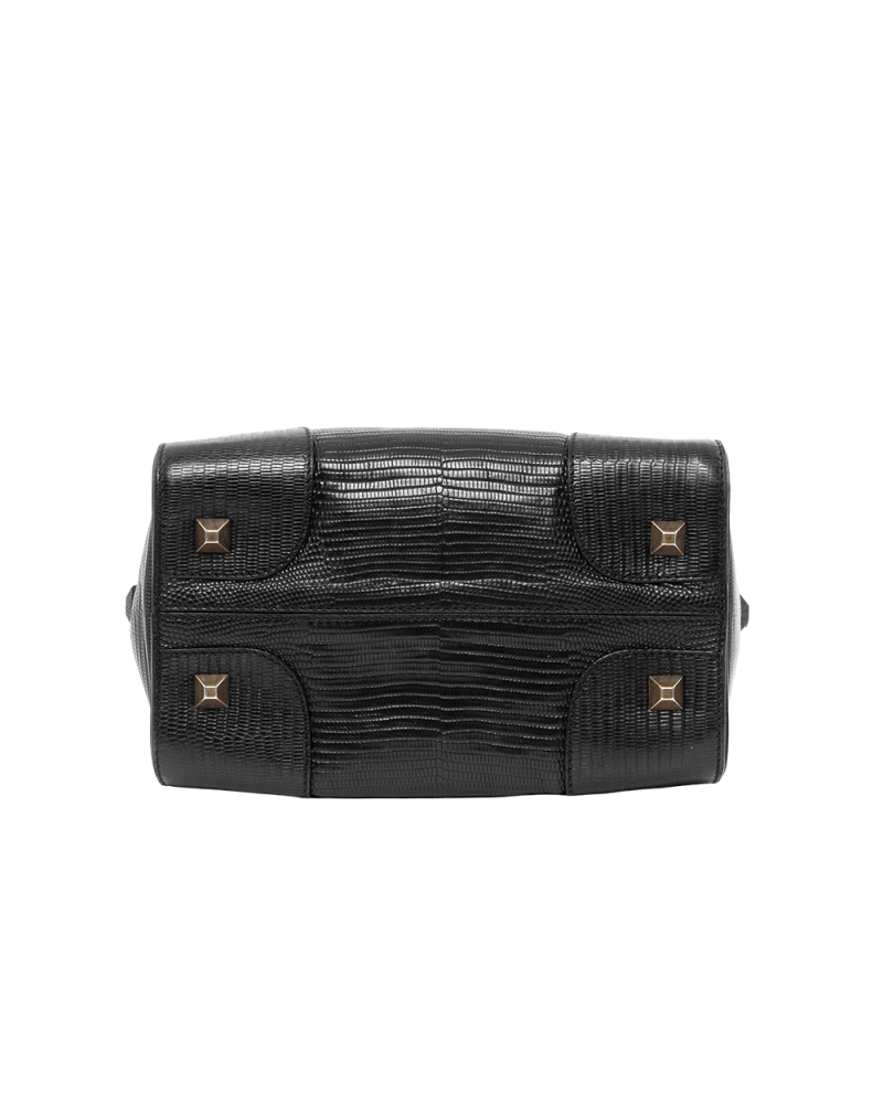 BALENCIAGA CASSETTE PM BLACK LIZARD GHW 0161