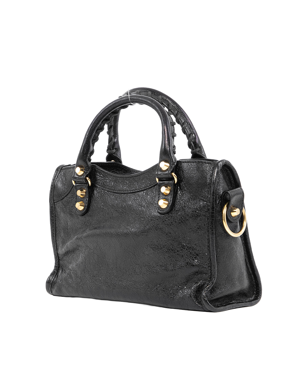 BALENCIAGA CITY CLASSIC MINI BLACK CALF GHW 00295 1000 A 528147 0639
