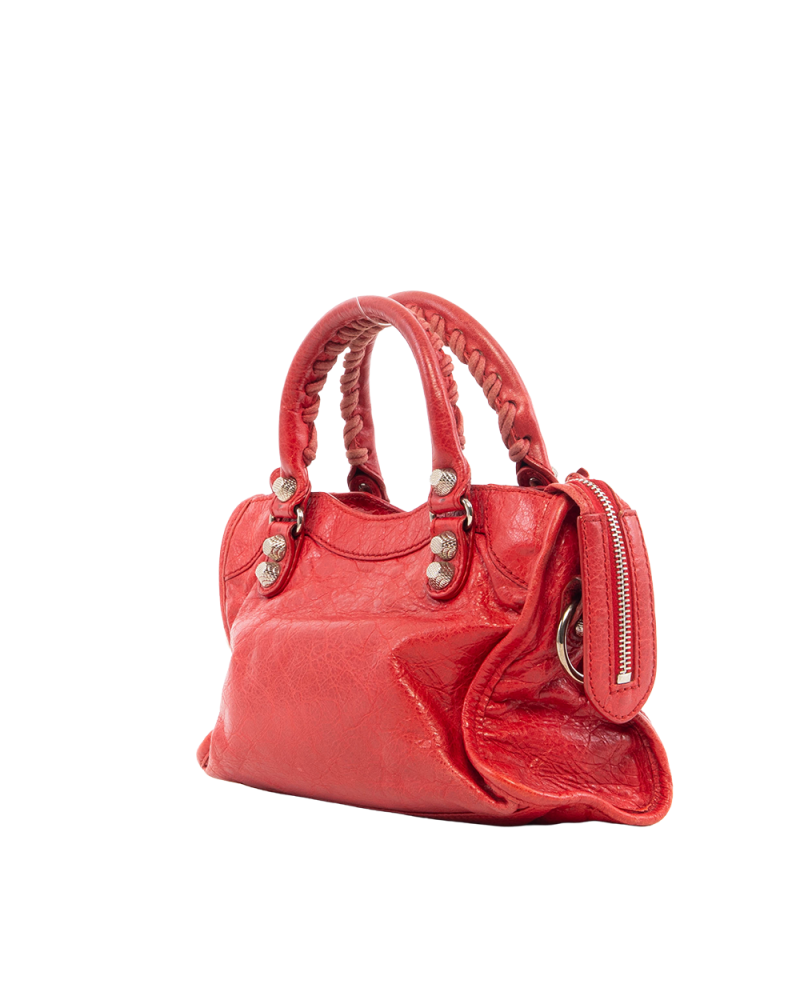 BALENCIAGA CITY CLASSIC MINI RED CALF SHW 309544 6420 I 527276 7411