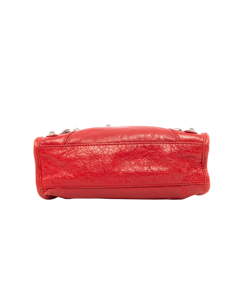 BALENCIAGA CITY CLASSIC MINI RED CALF SHW 309544 6420 I 527276 7422