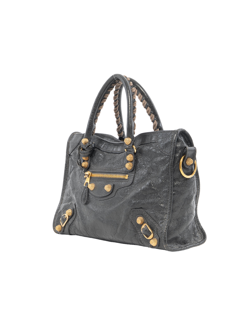 BALENCIAGA CITY CLASSIC SMALL GRAY CALF GHW 433353 1160 C 535269 1011