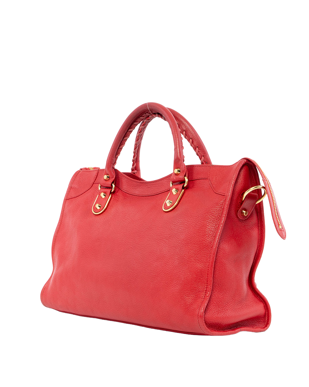 BALENCIAGA CITY EDGE MEDIUM RED CALF GHW 535269 02301