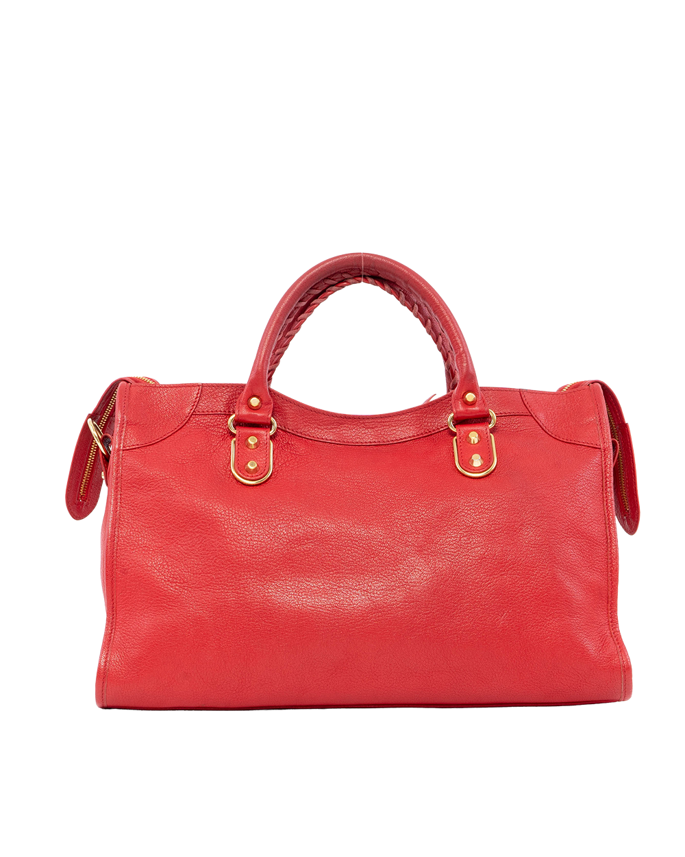 BALENCIAGA CITY EDGE MEDIUM RED CALF GHW 535269 02302