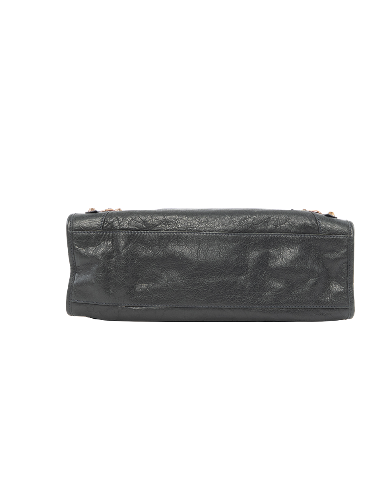 BALENCIAGA CITY MEDIUM GRAY CALF GHW 281770 1202 527589 4075