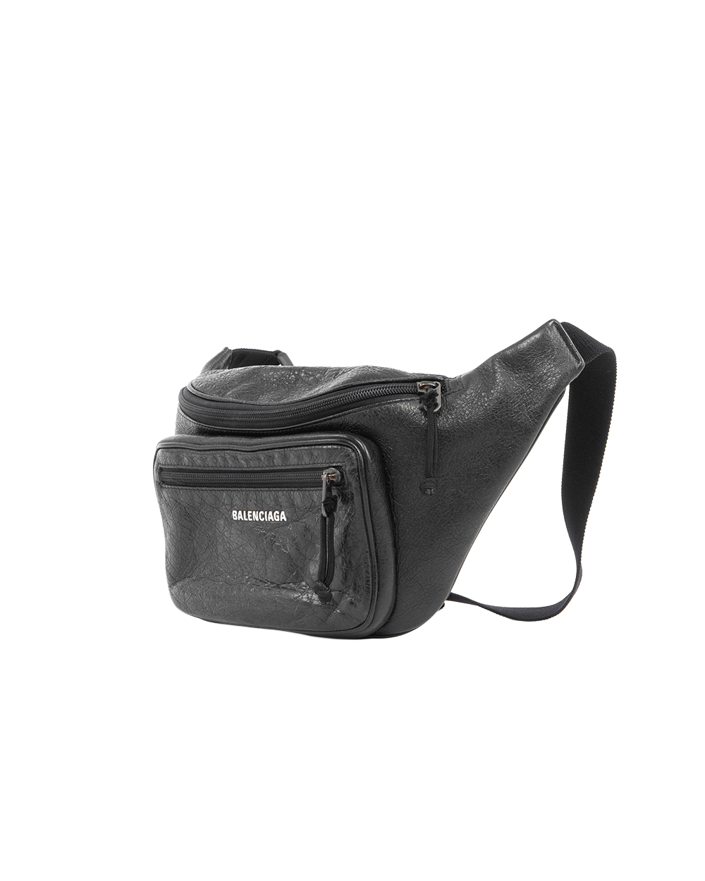 BALENCIAGA EXPLORER BELT BAG BLACK CALF RHW 529550 1000 V 00212 5506