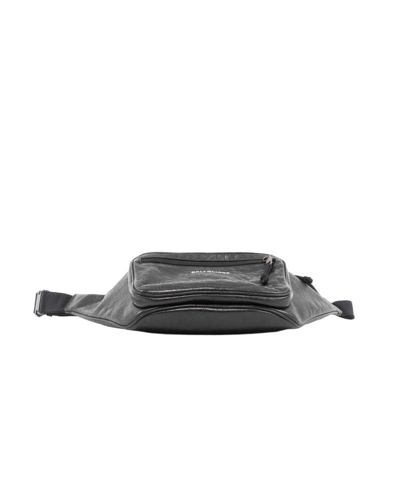 BALENCIAGA EXPLORER BELT BAG BLACK CALF RHW 529550 1000 V 00212 5509