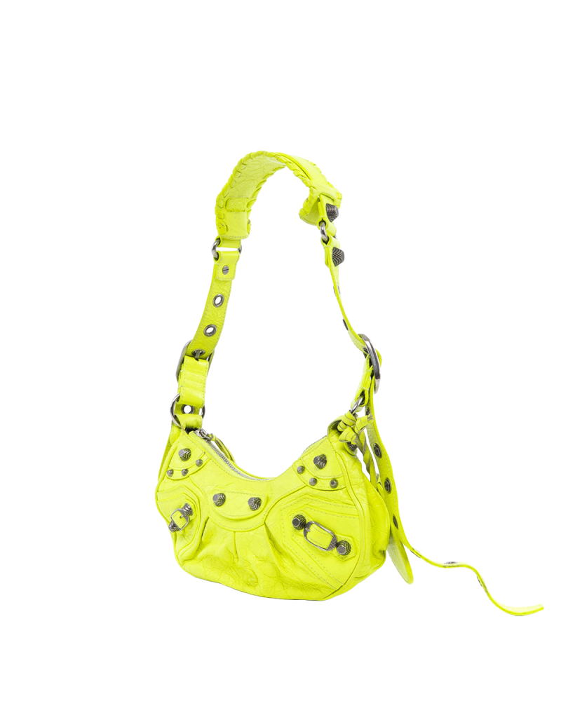 BALENCIAGA LE CAGOLE GREEN NEON CALF SHW 4205
