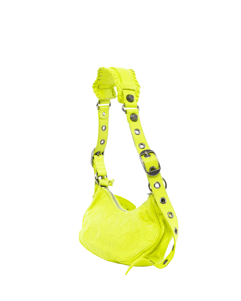 BALENCIAGA LE CAGOLE GREEN NEON CALF SHW 4206