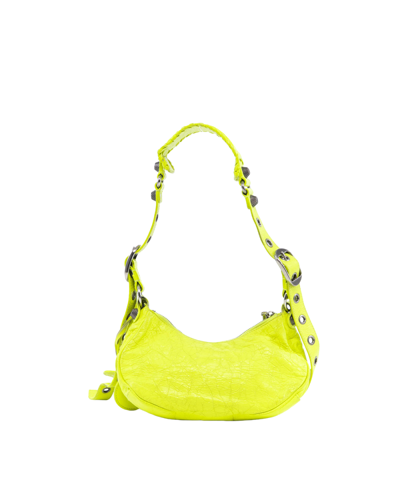 BALENCIAGA LE CAGOLE GREEN NEON CALF SHW 4207