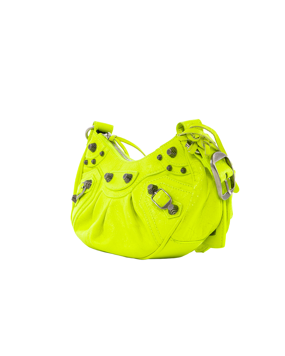 BALENCIAGA LE CAGOLE GREEN NEON CALF SHW 7216