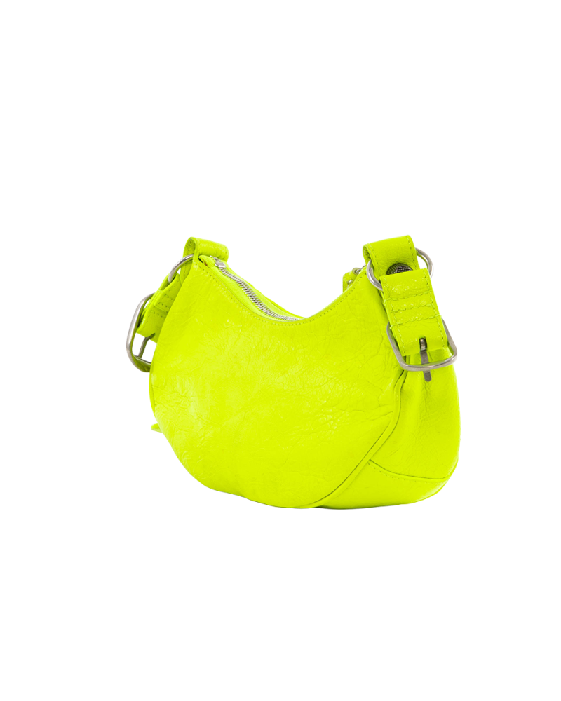 BALENCIAGA LE CAGOLE GREEN NEON CALF SHW 7217