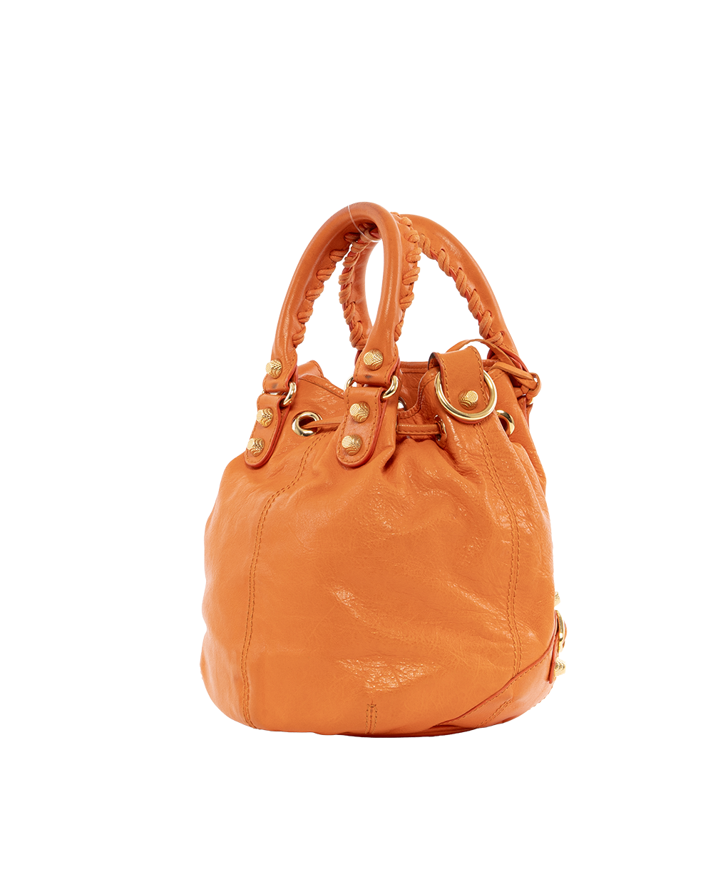 BALENCIAGA POM POM MINI ORANGE CALF GHW 285439 7510 J 1669 4129