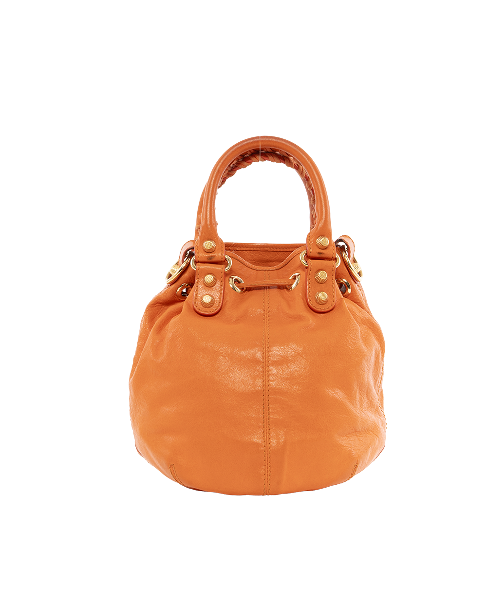 BALENCIAGA POM POM MINI ORANGE CALF GHW 285439 7510 J 1669 4130