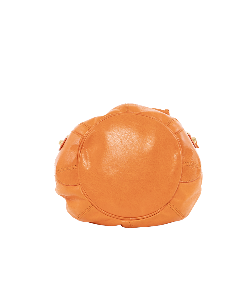 BALENCIAGA POM POM MINI ORANGE CALF GHW 285439 7510 J 1669 4135