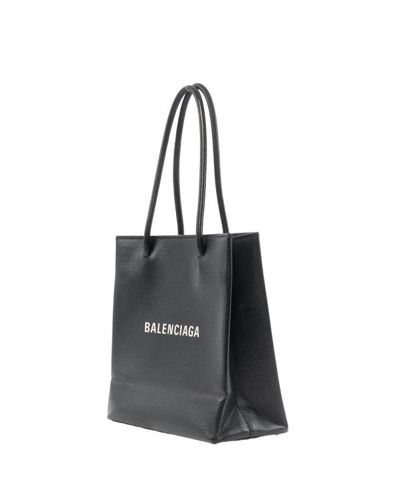 BALENCIAGA SHOPPING TOTE XXS BLACK CALF SHW 8656