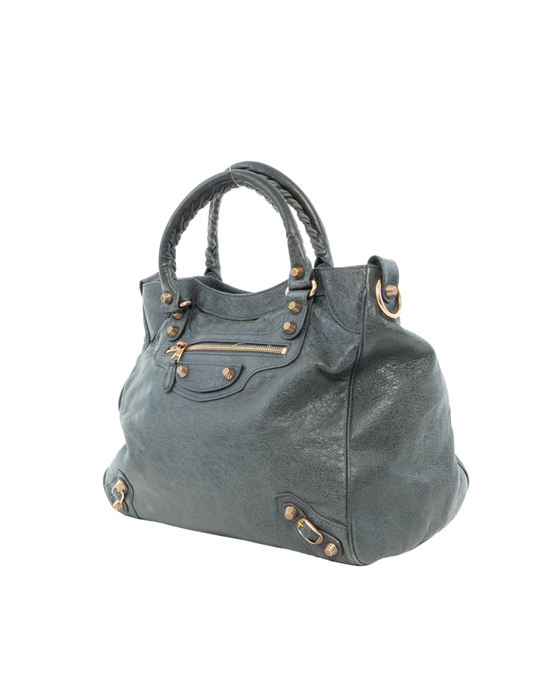 BALENCIAGA VELO MEDIUM GRAY LAMB RGHW 0322