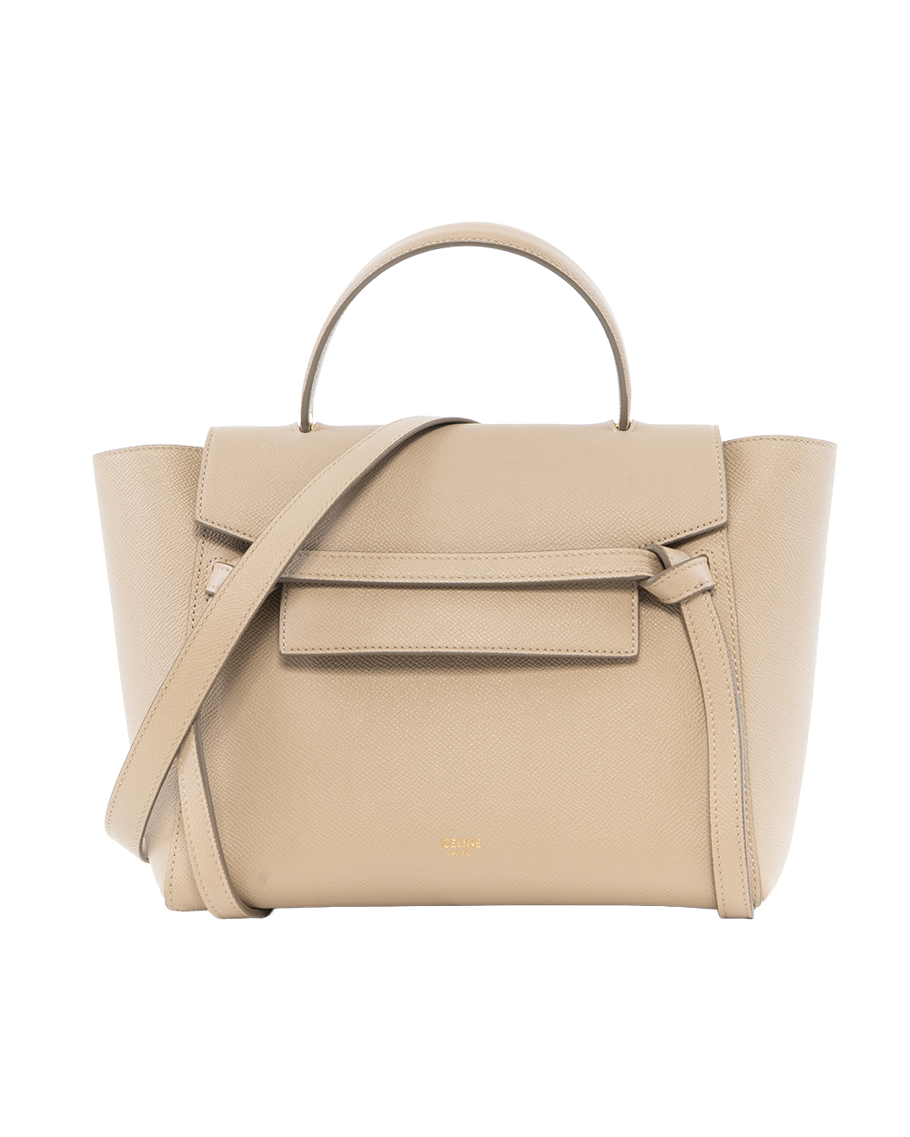 BB245719 CELINE BELT BAG MICRO BEIGE CALF GHW W GA 2159