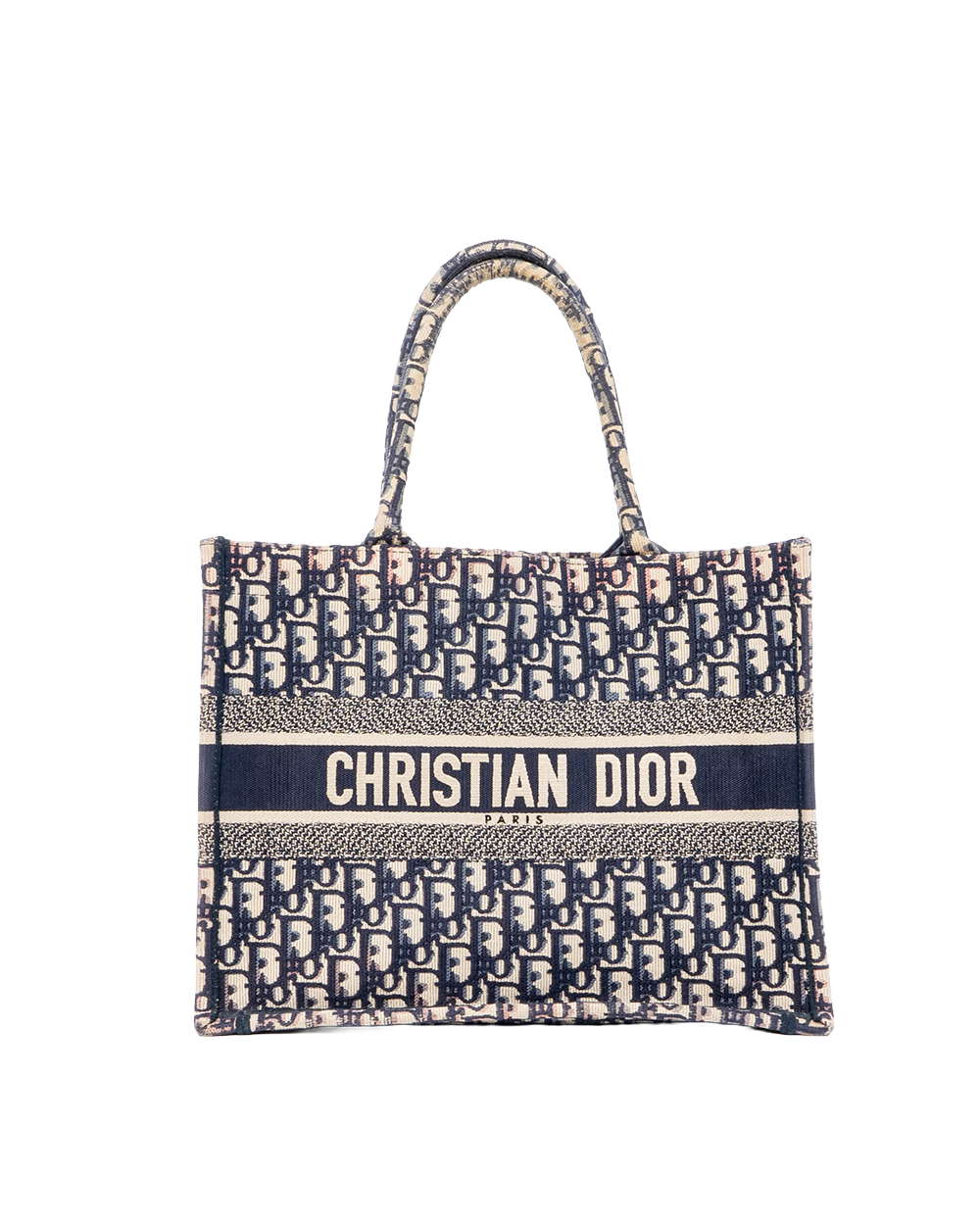 BB251812 DIOR BOOK TOTE MEDIUM BLUE JACQUARD 50 MA 0220