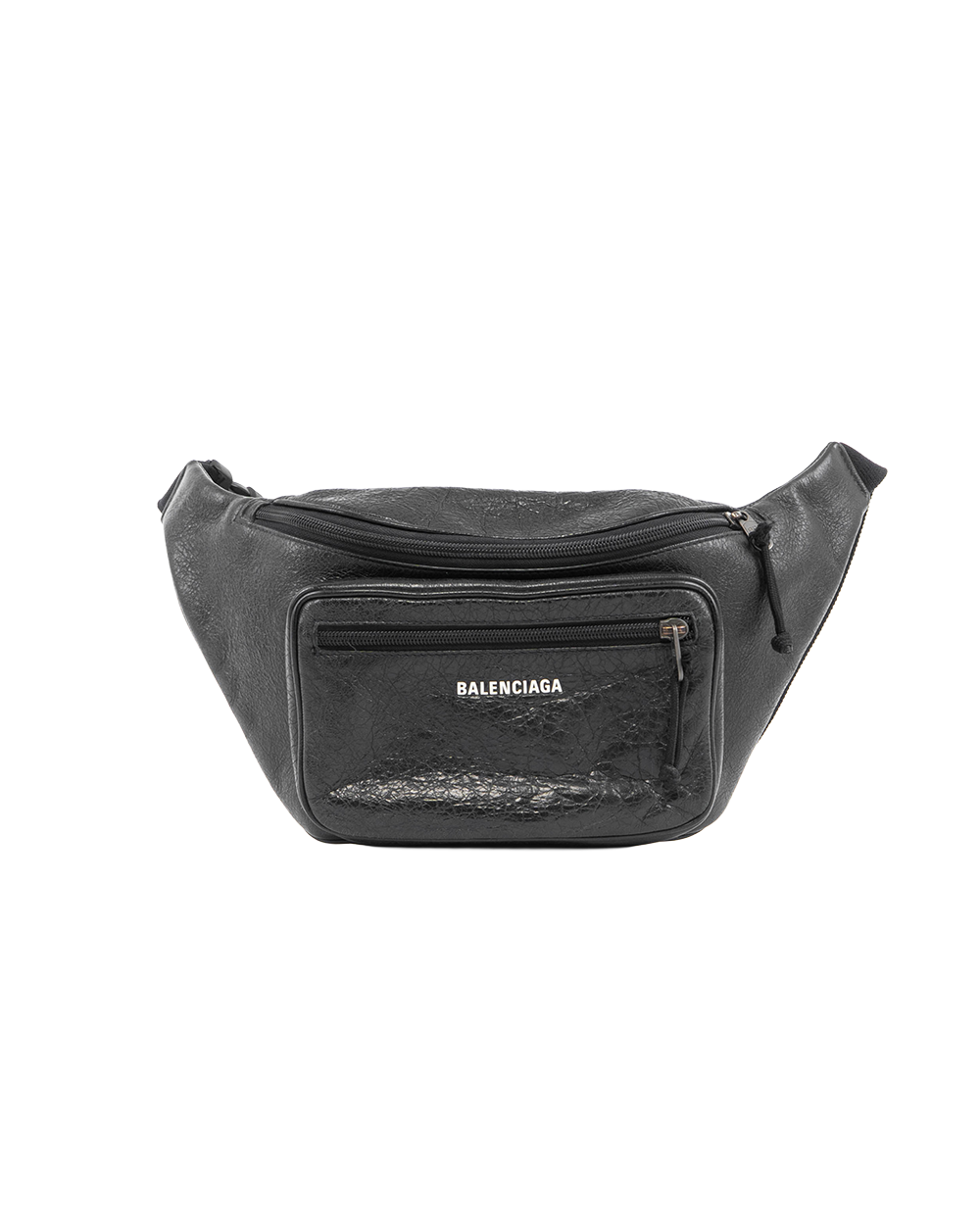 BB251962 BALENCIAGA EXPLORER BELT BAG BLACK CALF RHW 529550 1000 V 00212