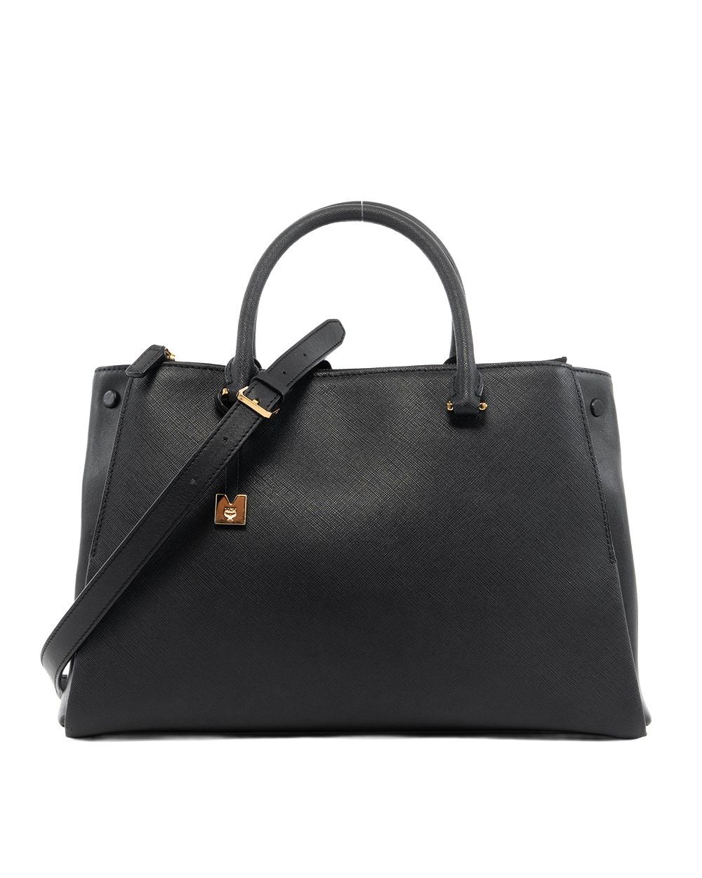 BB251966 MCM TOTE BLACK SAFFIANO GHW MWT 4AED31 BK001