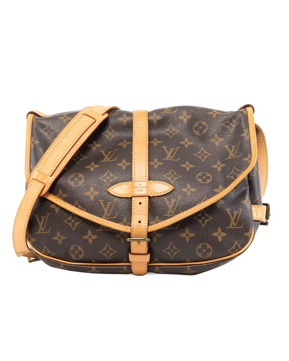 BB252103 LV SAUMUR BROWN MONOGRAM CANVAS GHW MB2112