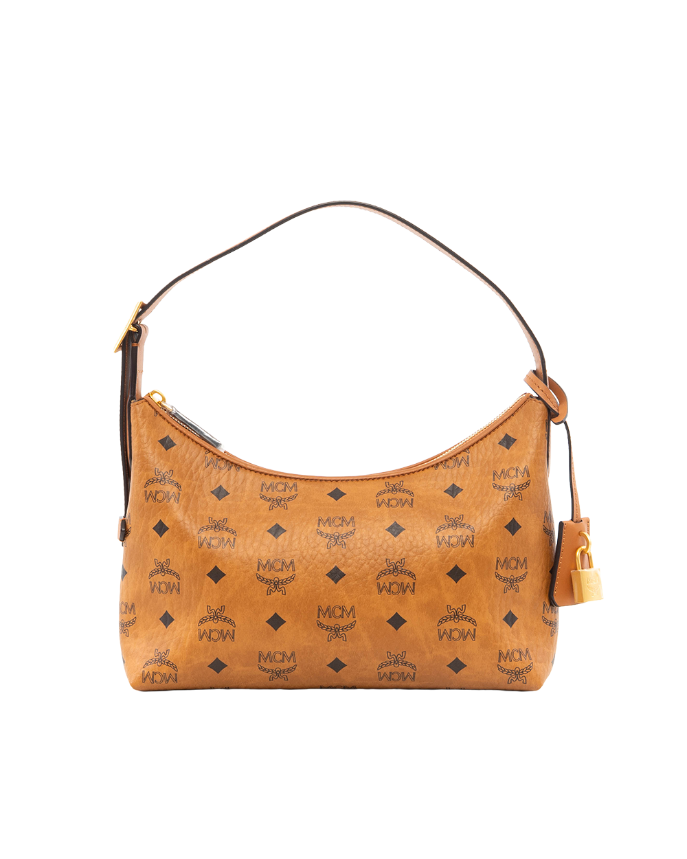 BB252107 MCM HOBO BROWN CANVAS GHW
