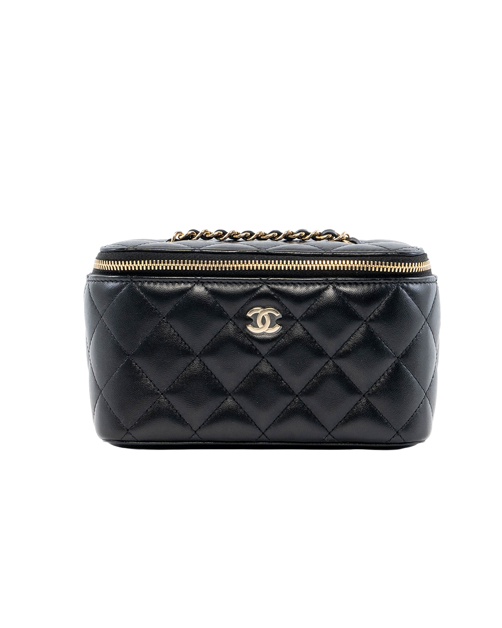 BB252108 CHANEL VANITY BLACK LAMB GHW 30816384