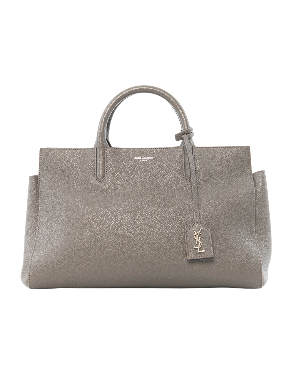 BB252154 YSL CABAS RIVE GAUCHE GRAY CALF SHW