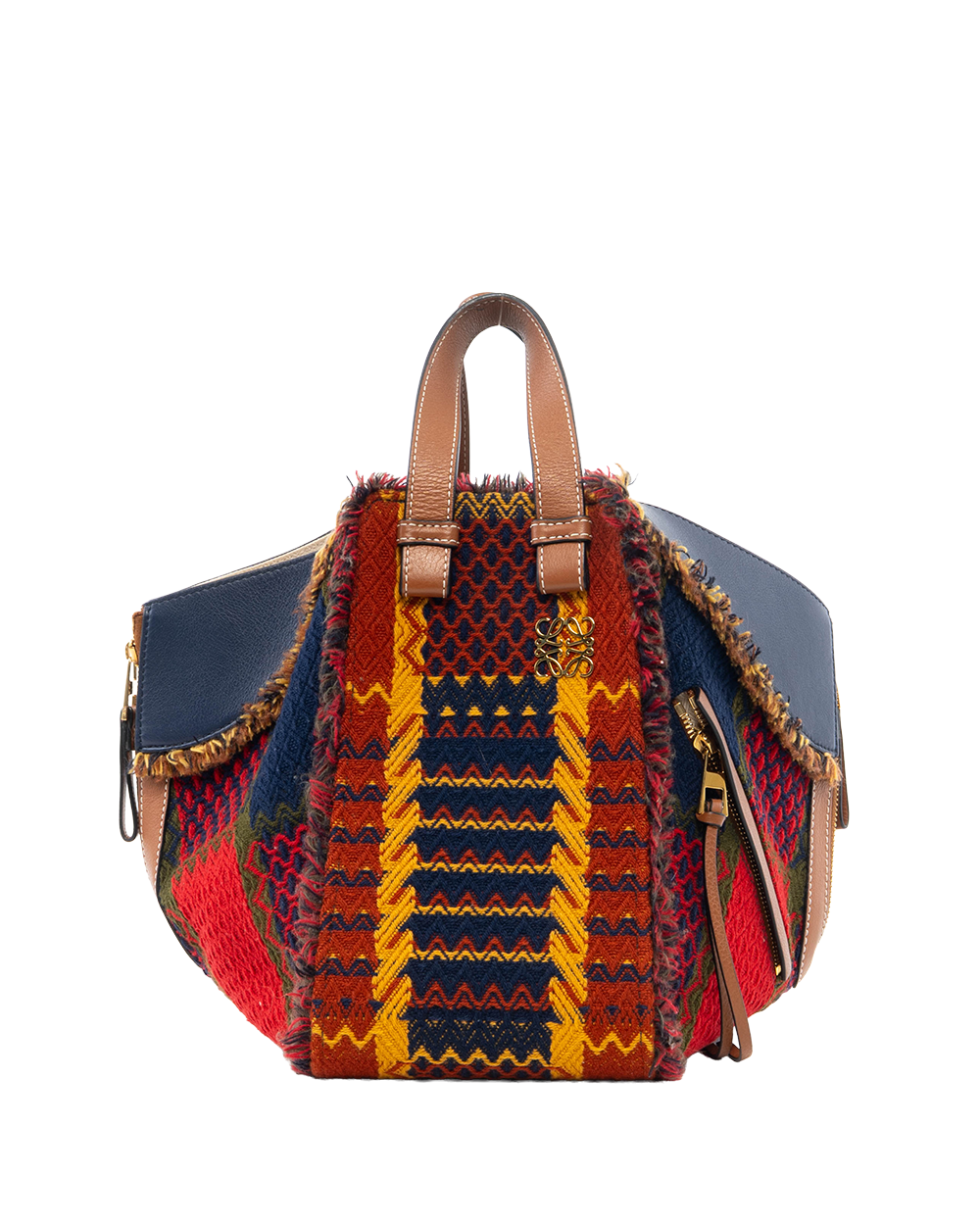 BB252209 LOEWE HAMMOCK MULTICOLOR BROWN NAVY RED LEATHER GHW 062026