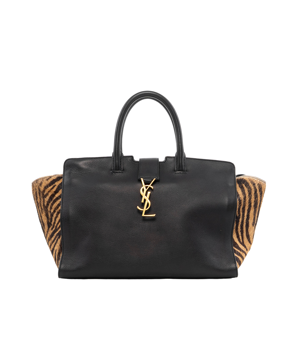 BB252217 YSL DOWNTOWN CABUS MM BLACK ZEBRA CALF GHW TCT436832 0516