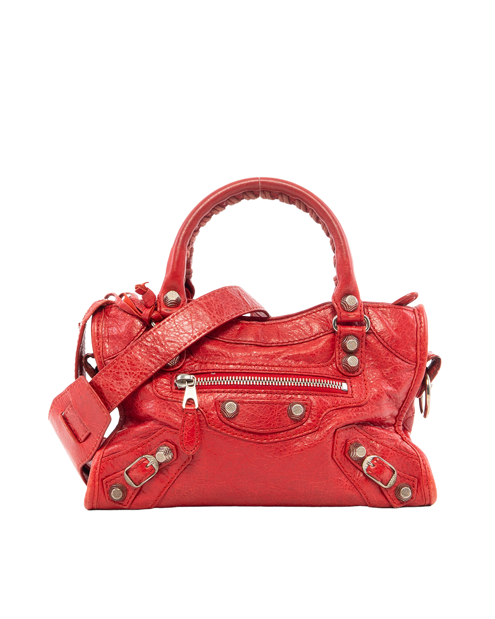 BB252219 BALENCIAGA CITY CLASSIC MINI RED CALF SHW 309544 6420 I 527276