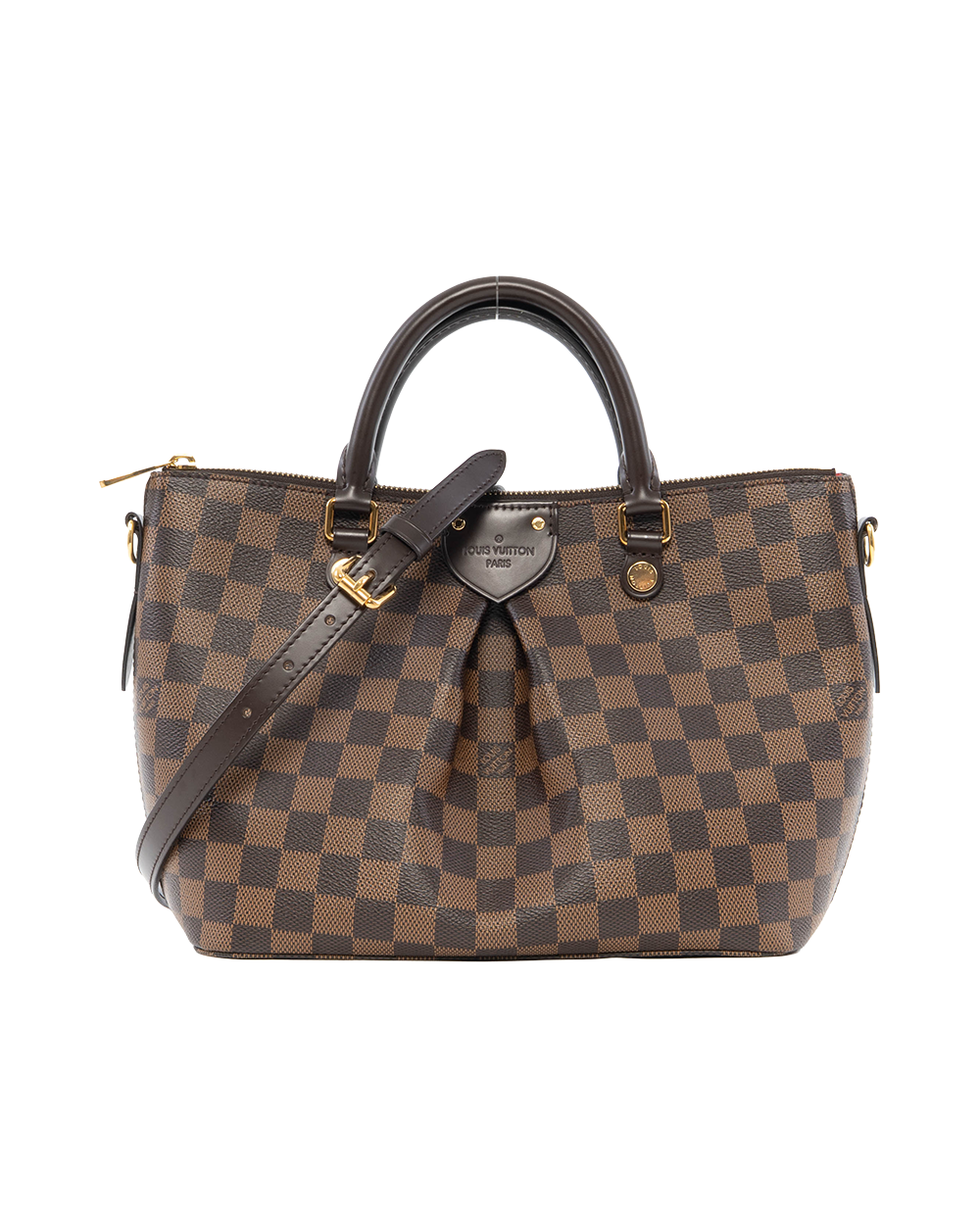 BB252256 LV SIENA PM BROWN DAMIER CANVAS GHW RI4147