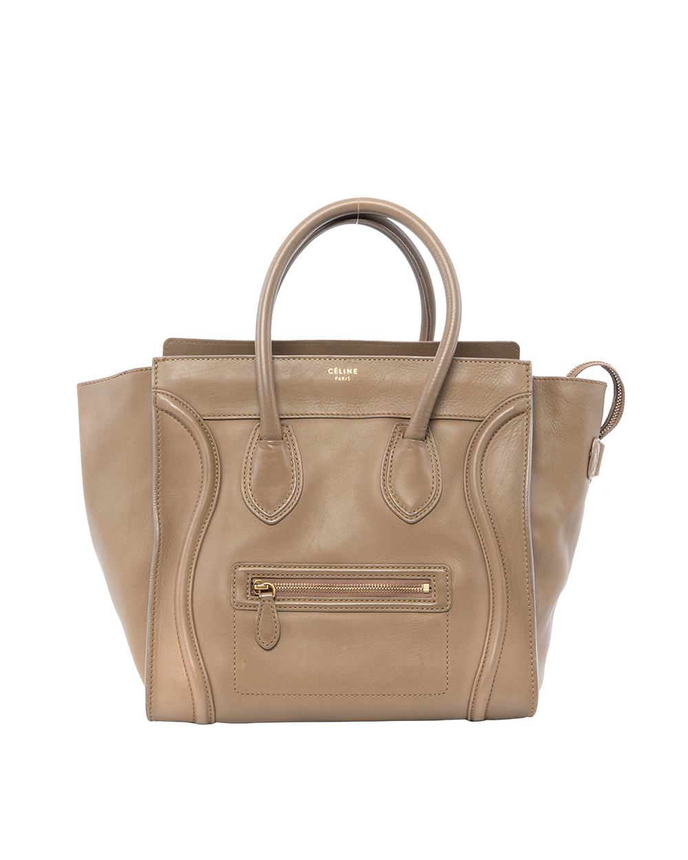 BB252260 CELINE LUGGAGE MEDIUM BEIGE CAMEL CALF GHW W SA 0171 S PA 0191