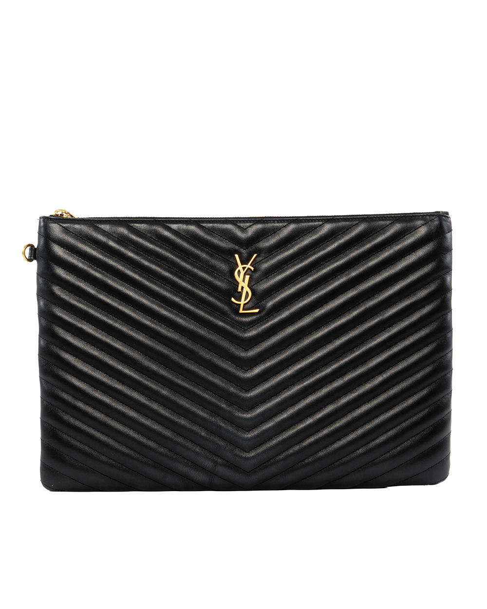 BB252261 YSL CASSANDRE MATELASSE POUCH BLACK CALF GHW PKB440222 0919
