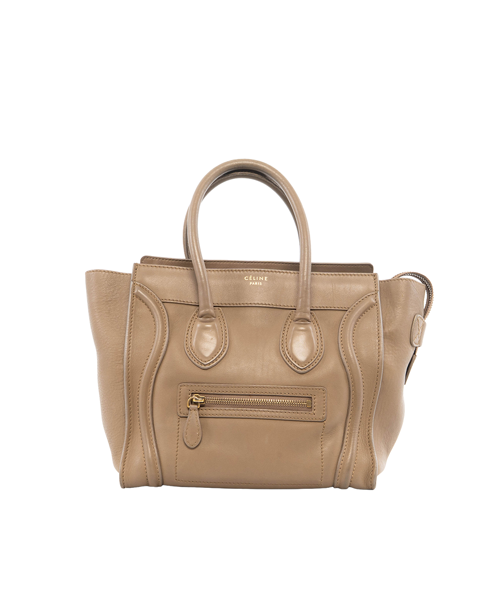 BB252292 CELINE LUGGAGE MICRO BROWN CALF GHW U UP 0131